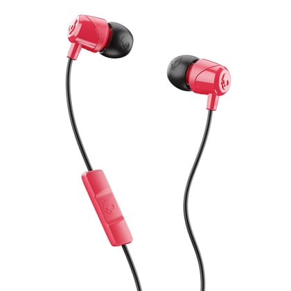 Skullcandy Jib in-Ear Earbuds with Microphone- Red Black