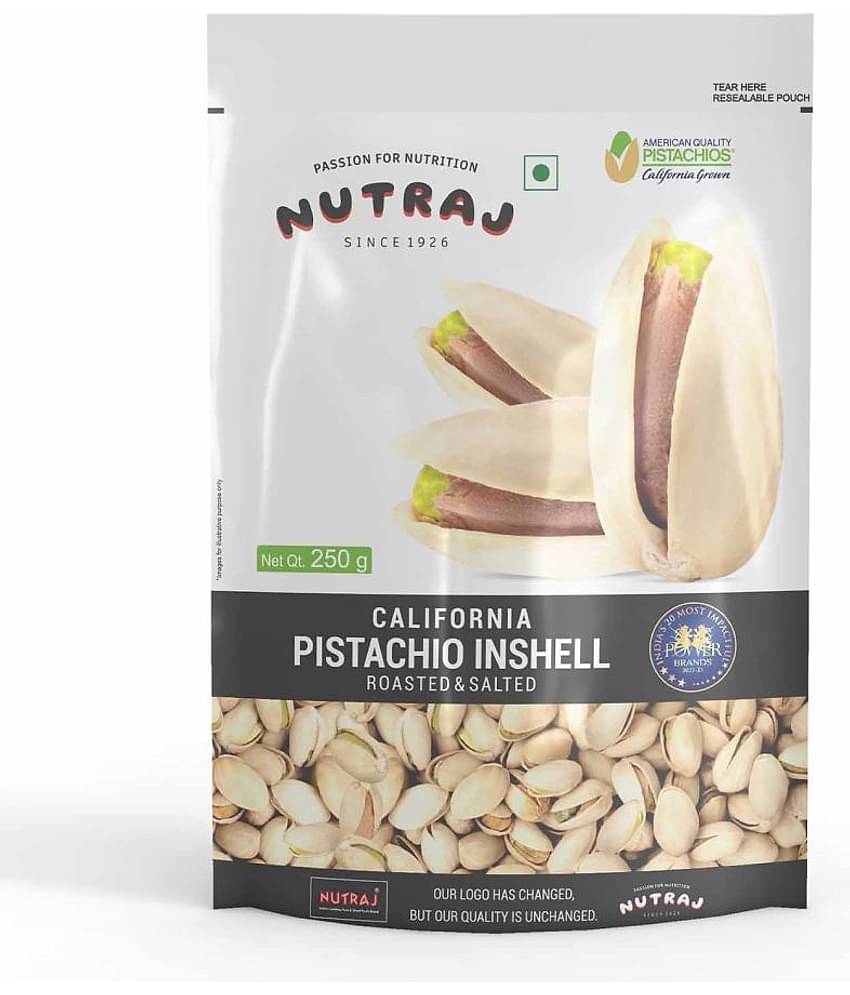 Nutraj California Roasted Salted Pistachio 250g, Pista 250 gm