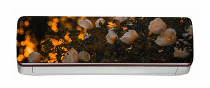 DreamKraft Flower AC Sticker (Multicolor PVC Vinyl, 30cm X 91cm)