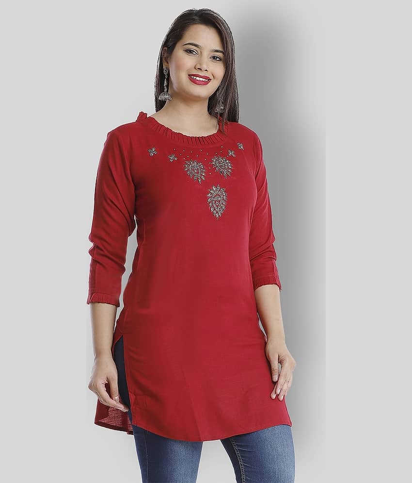 Viscose Short Kurti For Women (Pack of 1)