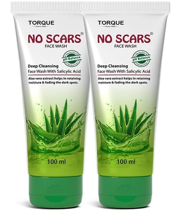 NO SCARS Face Wash - Exfoliating Face Wash For All Skin Type ( Pack of 2 )