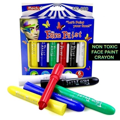 6 Colors Face Painting Non-Toxic Washable Crayons
