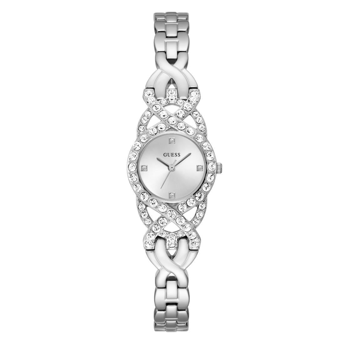 Guess Women 23 mm Silver Dial Analog Watch- GW0682L1-Silver