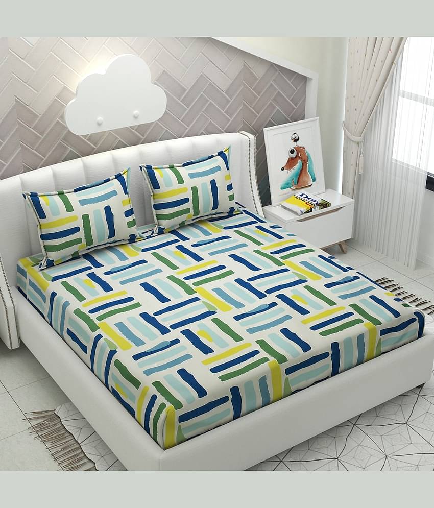 HIDECOR Microfiber Double Bedsheet ( White )