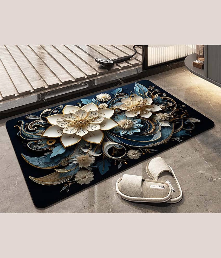 mahek accessories Set of 1 Anti-skid Rubber Door Mat ( 60 X 40 cm ) Multi