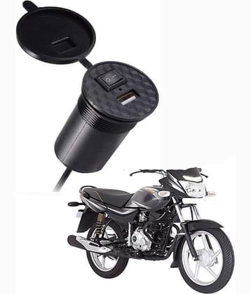 BajajPlatina Black USB  Bike Charger
