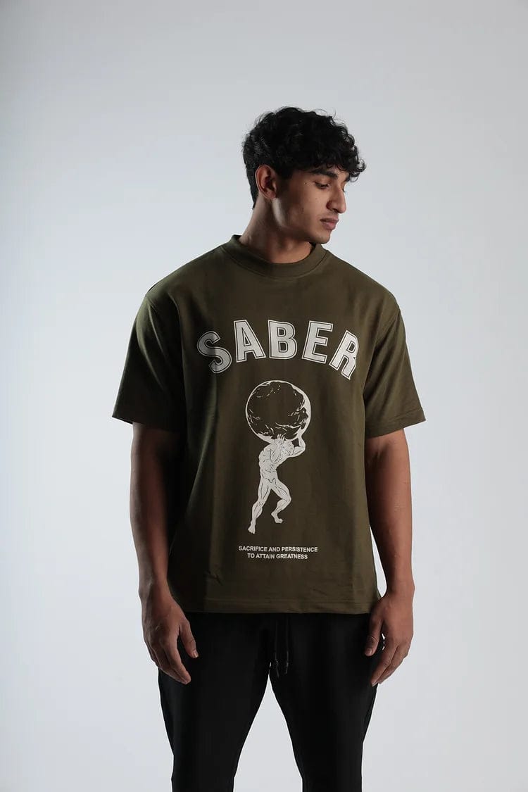 THE ATLAS TEE V2 [OLIVE]-XS