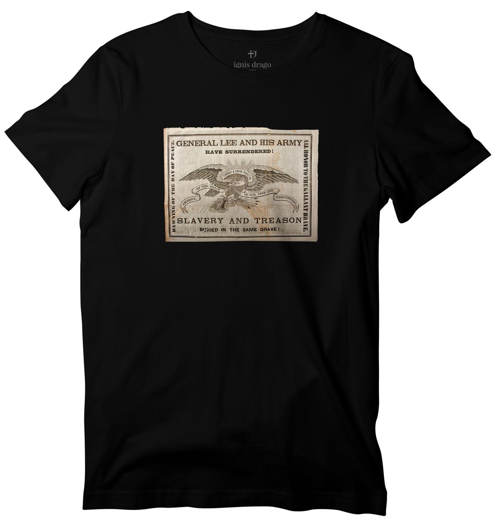 American Civil War T-shirt-36 - XS / Black