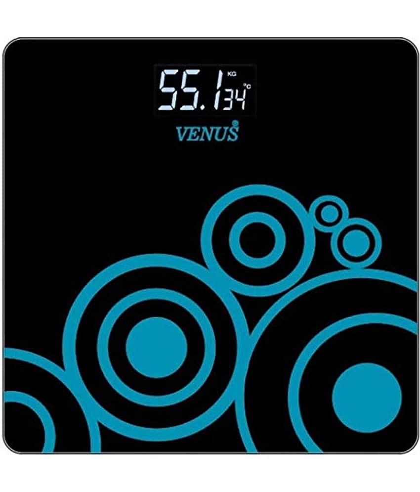 Venus Electronic Digital LCD Body Weighing Scales EPS-2001 Black