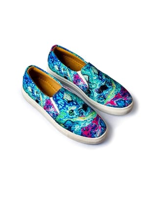 Women Sweat Absorption Lightweight Abrasion Slip Resistant Canvas Slip-On Sneakers