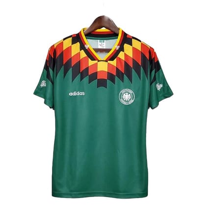 Germany World Cup 1994 Away Green Retro Jersey-S