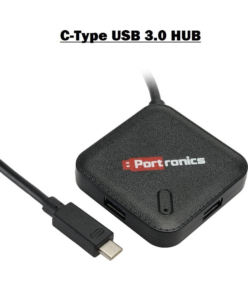 Portronics M Port 34 for MAC:USB port 3.0 Mac ,Silver (POR 696)