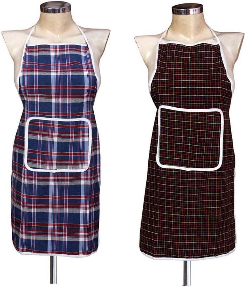 eretailer - Multicolor Half Apron ( Pack of 2 )