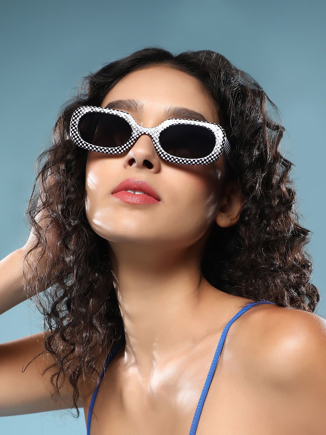 The Zany Retro Rectangular Sunglass - Onyx Black-Sunglass