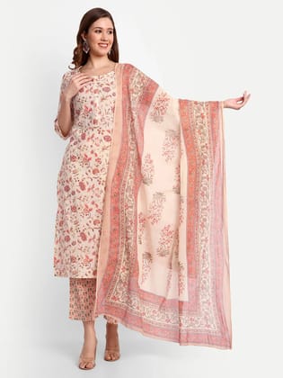 Pure Cotton Printed Kurta Set-XS
