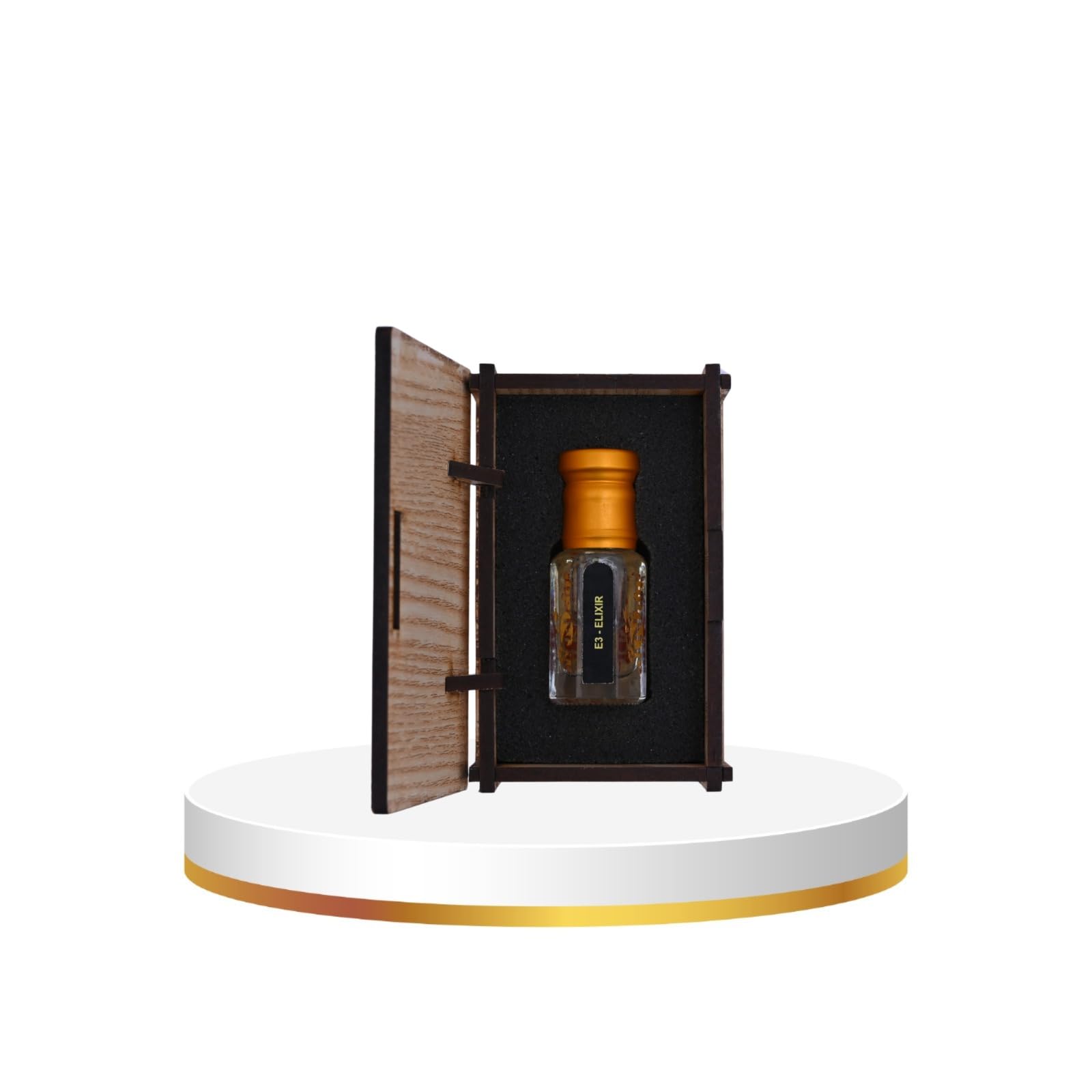 alnaqi fragrances Elixir Attar Perfume Oil Unisex | Alcohol-Free Arabian Attar with Warm Oriental, Sweet & Woody Notes | Long-Lasting Roll-On Concentrated Perfume Oil