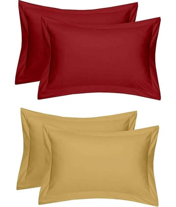 MAHALUXMI COLLECTION Pack of 4 Multi Pillow Cover
