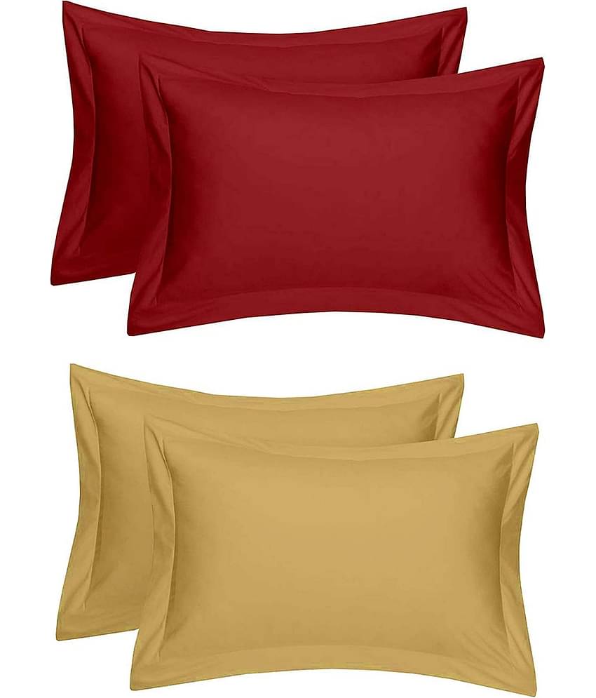 MAHALUXMI COLLECTION Pack of 4 Multi Pillow Cover