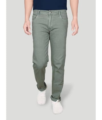 JB JUST BLACK Regular Fit Cuffed Hem Men's Jeans - Olive ( Pack of 1 )
