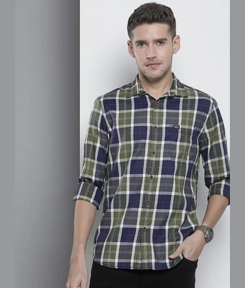 The Indian Garage Co Men Smart Slim Fit Opaque Checked Casual Shirt - None
