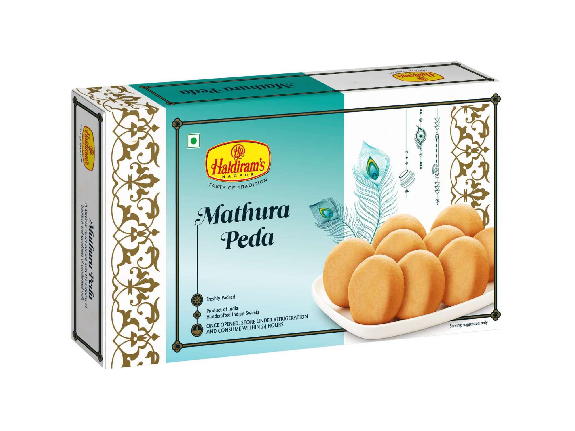 Haldiram's Mathura Peda Packed Sweets - 250 Gm - Pack of 2