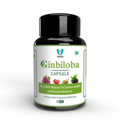 Varah’s Ginbiloba | 60 Capsules-Pack of 1