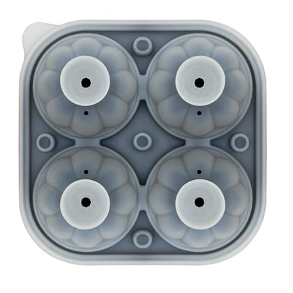 NATURALLY YOURS Silicone 4 Cavity Pumpkin Shaped ICE Tray 143 X 143 X 50 MM