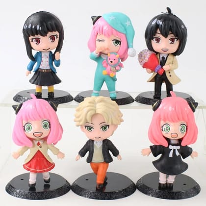 Spy x Family Chibi Figures Set of 6 - Set C - Height 10 - cm