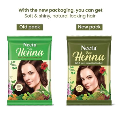 Neeta Pure Henna Powder for Hair with 9 Natural Herbs 50gm Pack of 6, 100% Natural Henna Mehndi for Natural Looking Hair Neeta Pure Henna Powder for Hair with 9 Natural Herbs 50gm Pack of 6, 100% Natural Henna Mehndi for Natural Looking Hair