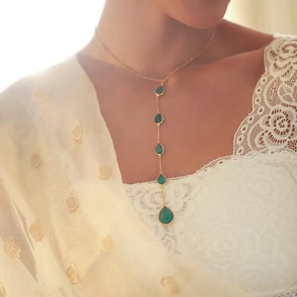 Gold Plated Silver Necklace-Gold / Necklace