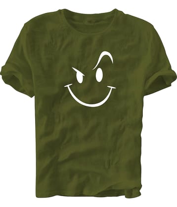 fashion and youth Pack of 1 Cotton Blend Relaxed Fit Men's T-Shirt ( Yellow )