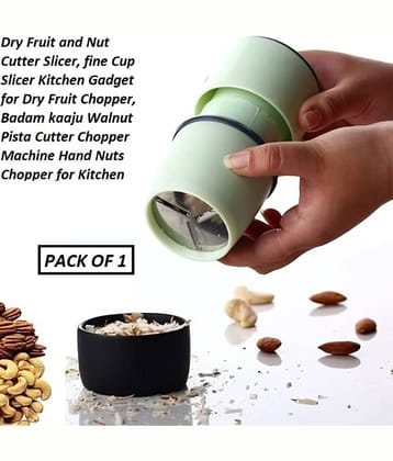 dust n shine Dry Fruit Cutter Assorted Stainless Steel Mannual Chopper 5 ml ( Pack of 1 )
