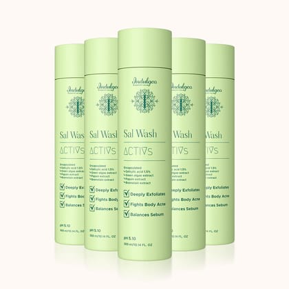 Pack of 5 - SAL WASH Salicylic Acid Body Wash (300mL)