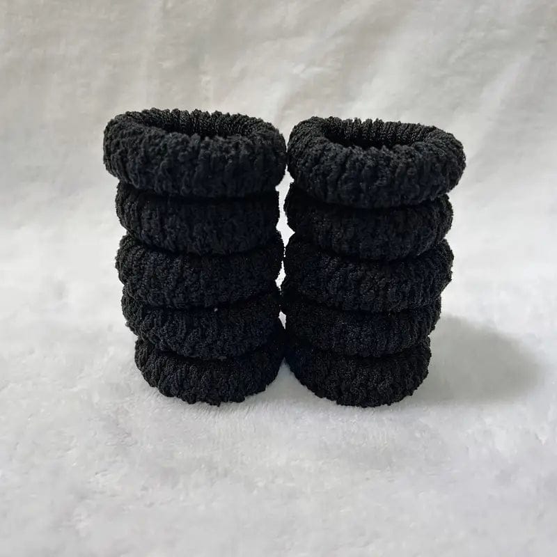 Embracing the Versatility of Black Color Hair Ties (Pack of 12)