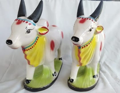 Terracotta Bull Cot Toy Unique Home Decor