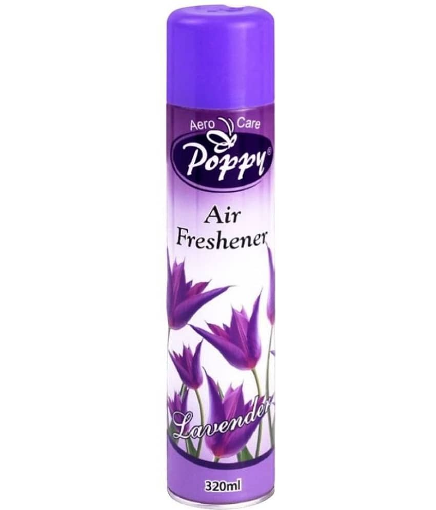 Aero Care Poppy Lavender Air Freshener Room Fragrant Spray A Wave of Freshness 320 ml (Pack of 1)