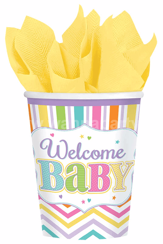 Welcome Baby Shower 9oz Cups -9PC - Party and Festive Needs | Buy online on ZillyBuy