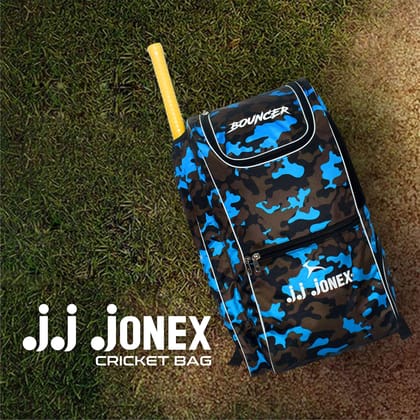 JJ Jonex Cricket kit Bouncer Bag with 80L Capacity(WS), Blue, L (165) JJ Jonex Cricket kit Bouncer Bag with 80L Capacity(WS), Blue, L (165)
