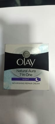 Olay Natural aura 7 in one Night Nourishing repair cream 