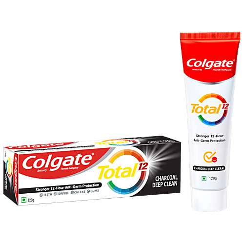 Colgate Total Whole Mouth Health Charcoal Deep Clean Toothpaste 120G