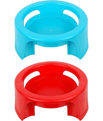 FIT4CHEF Multicolor Polypropylene Matka Stand ( Pack of 2 )