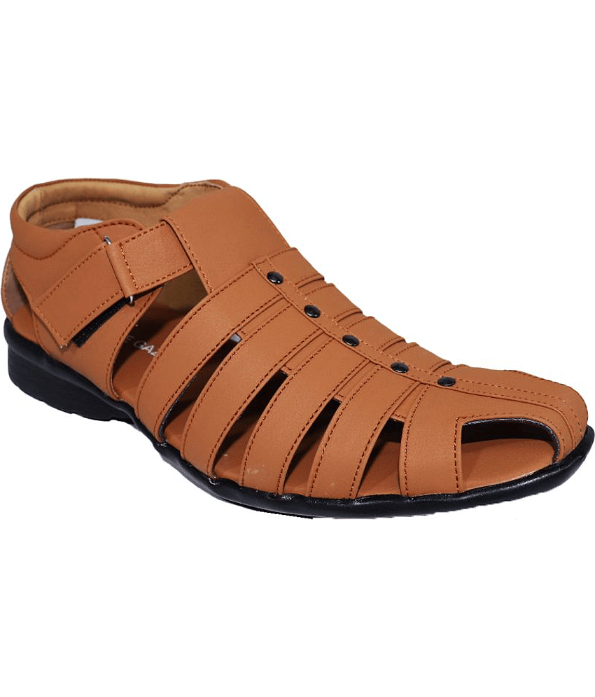 RAGE GAZE - Beige  Men's Sandals