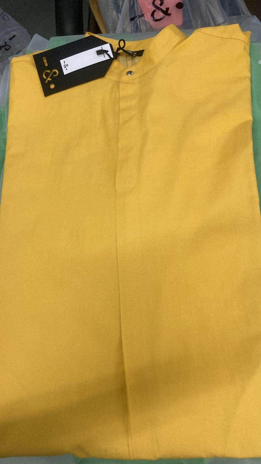 YELLOW POPLIN MIDI-L / Yellow