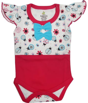 KABOOS Baby Girls Cotton Bodysuit ( Multicolor )