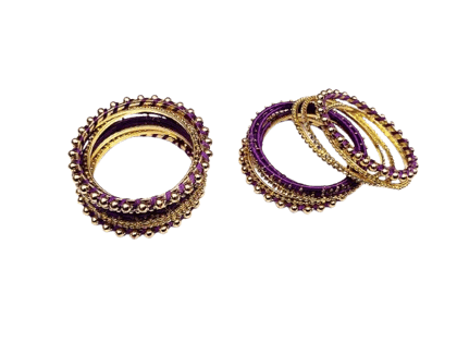 Stunning Silk Thread Bangles Set