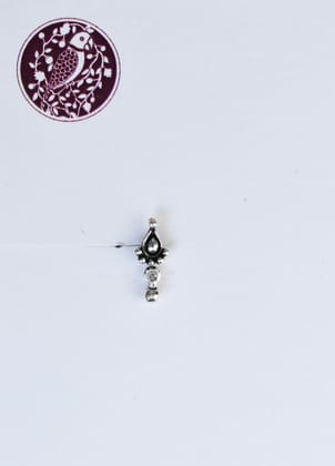 Drop Silver Nose Pin