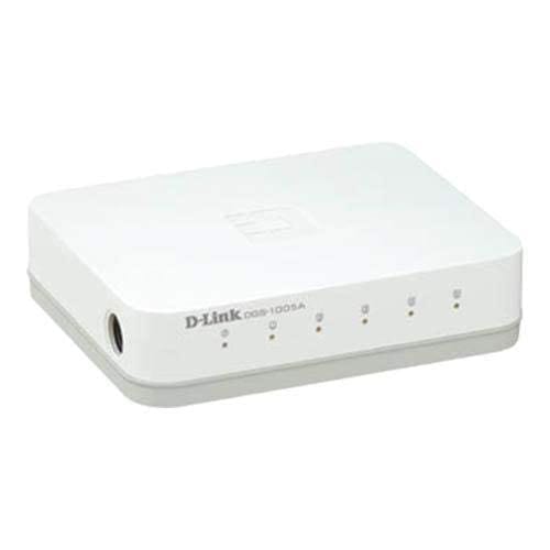 D-Link DGS-1005A  5 Port Gigabit 5 Ports 1000 Mbps Network Switch (White)