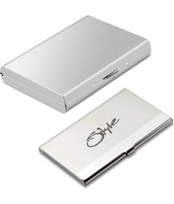 Style 98 Silver Steel RFID Protected 6 Slot Combo For Men & Women