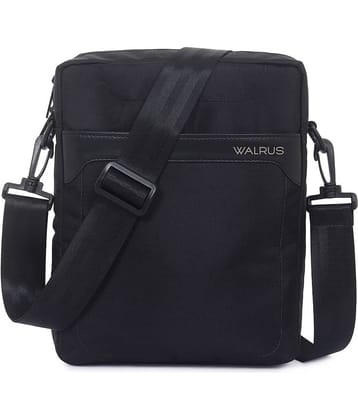 Walrus Black Solid Messenger Bag