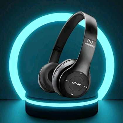 DE-P47 Wireless Gaming Sports Headphones Stereo With SD Card & 5-6h Battery BackupWE122 Bluetooth Headset (Multicolor, True Wireless)